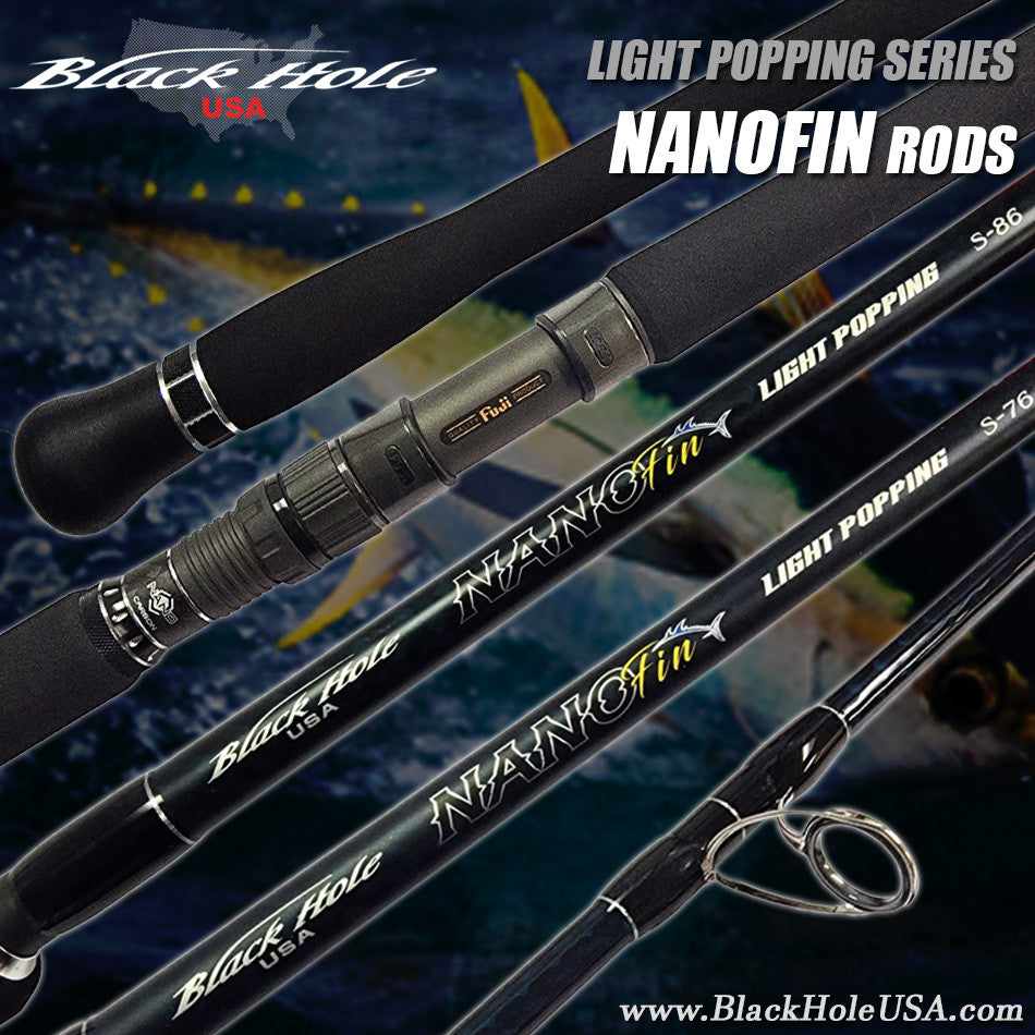 ササノ釣具店で購入 ホフマンホワイティングハックルほぼ使用感なし10点希少 NANOFIN Light Popping Rods, Black Hole USA, Nanofin