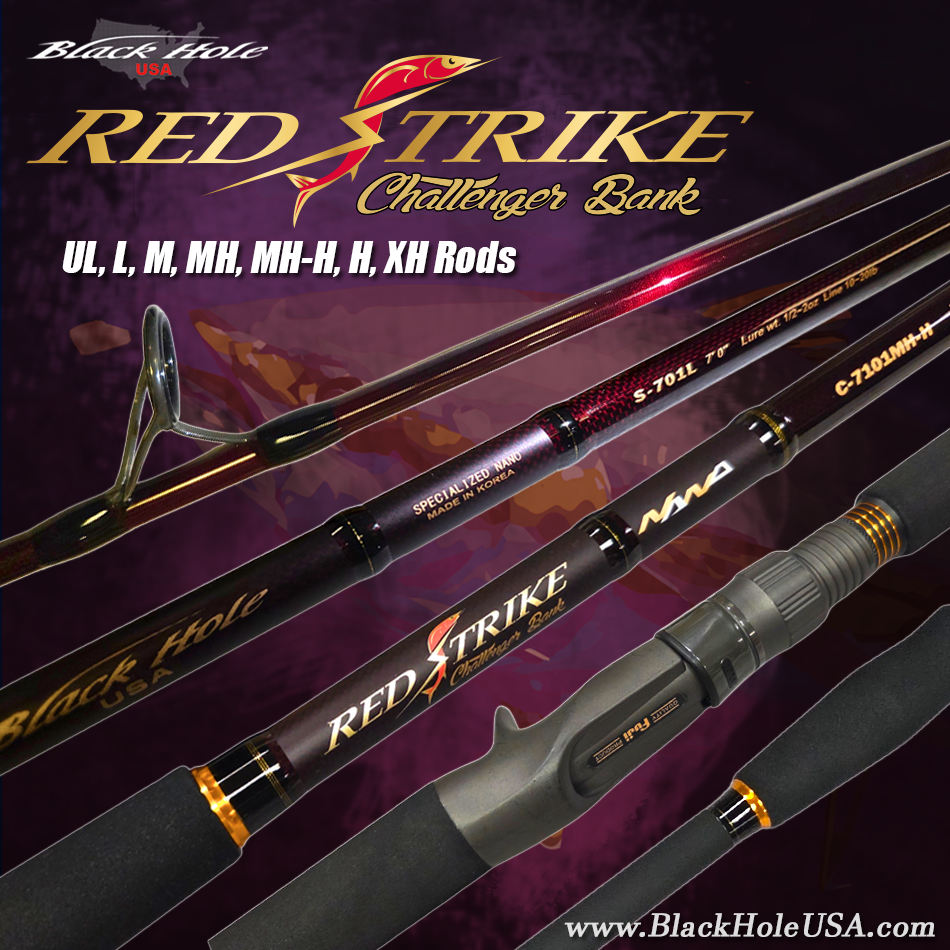 Challenger Bank REDSTRIKE Rods, Black Hole USA