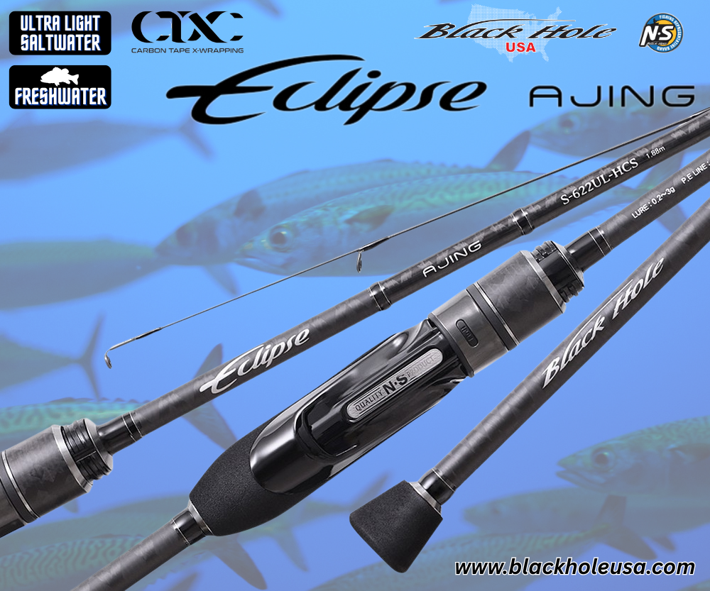Eclipse AJING Rods, Black Hole USA