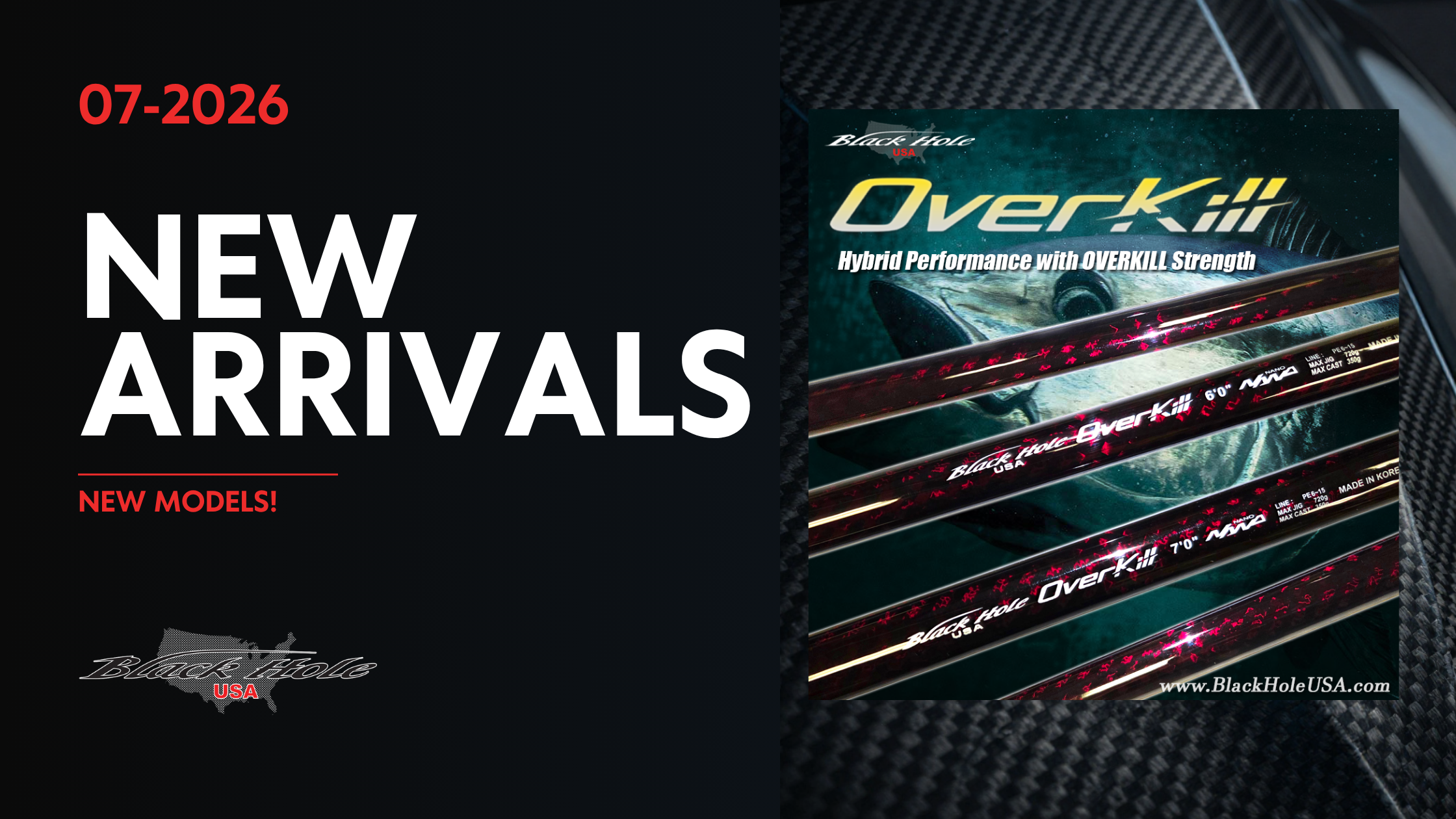 New Rods and Blanks Release: Overkill, Redstrike, Giant & Cape Cod Special SPJ
