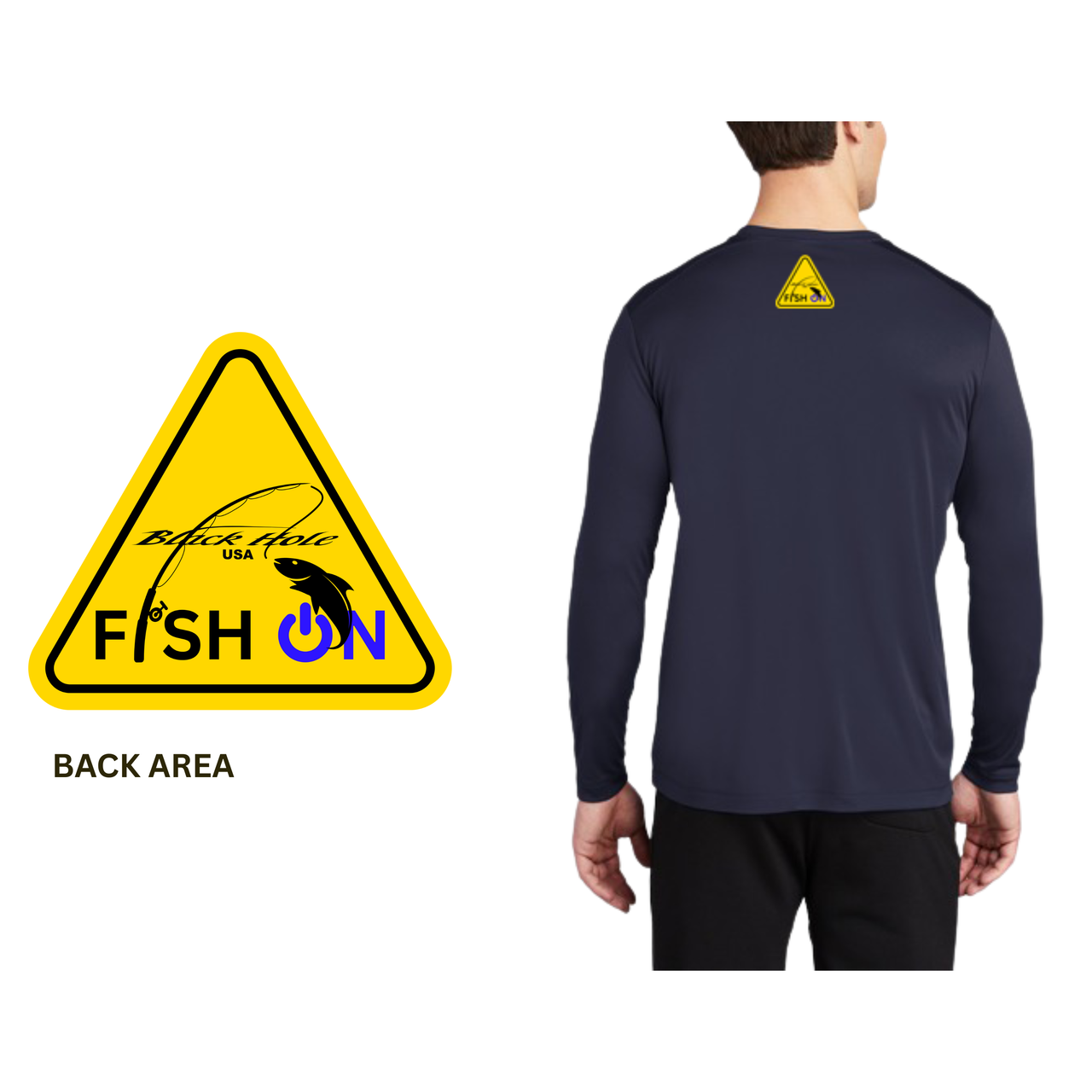 Maniac Series - Black Hole USA Long Sleeve Shirt Posi-UV  Pro (UPF 50)