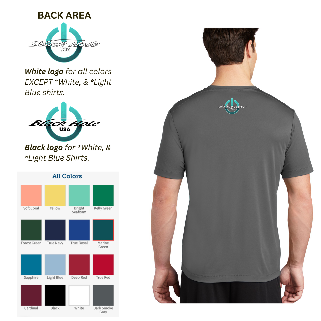 "Fish On" - Black Hole USA T-Shirt Posi-UV  Pro (UPF 50)