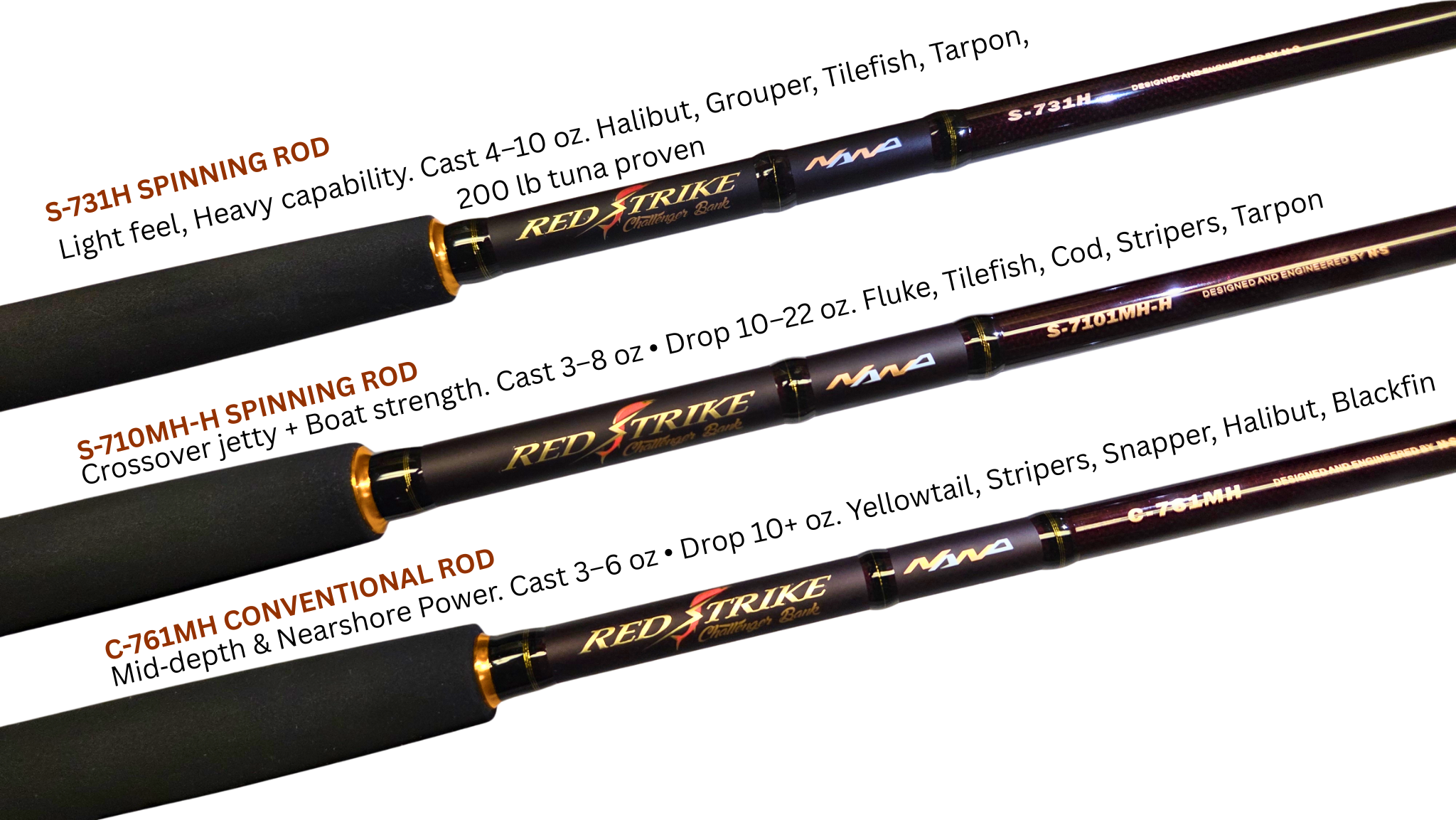 REDSTRIKE Challenger Bank Rods