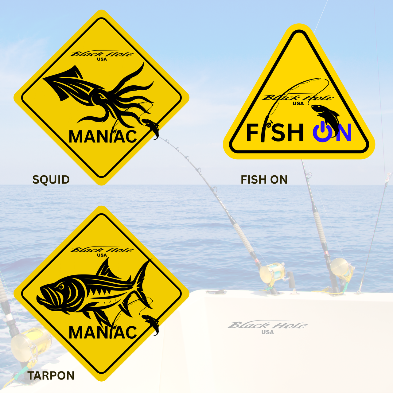 Maniac Series - Black Hole USA UV Waterproof Sticker