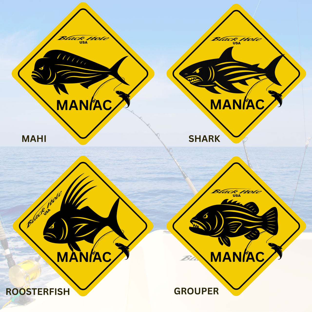 Maniac Series - Black Hole USA UV Waterproof Sticker