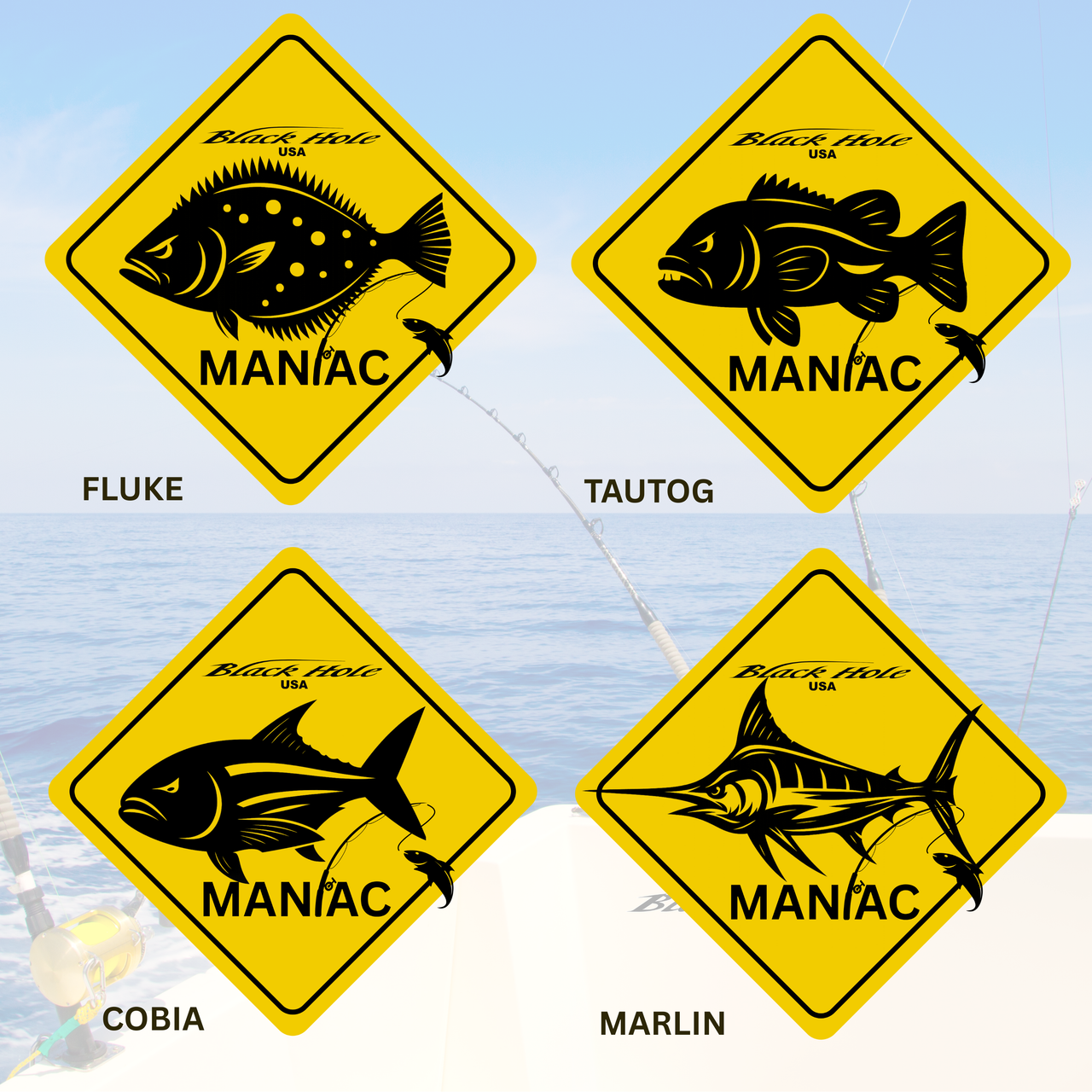 Maniac Series - Black Hole USA UV Waterproof Sticker