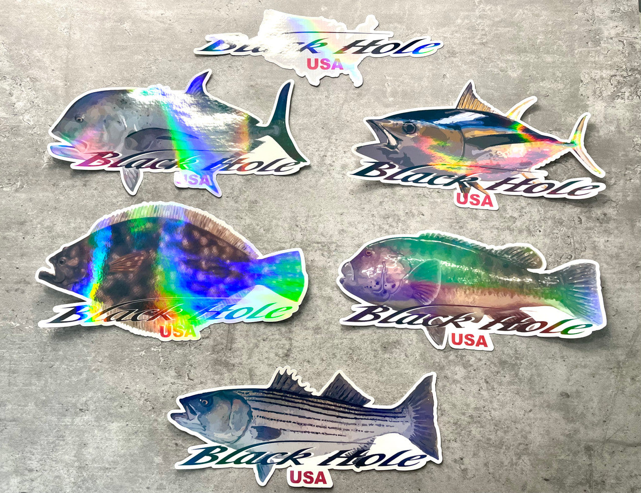 Black Hole USA 9" Stickers