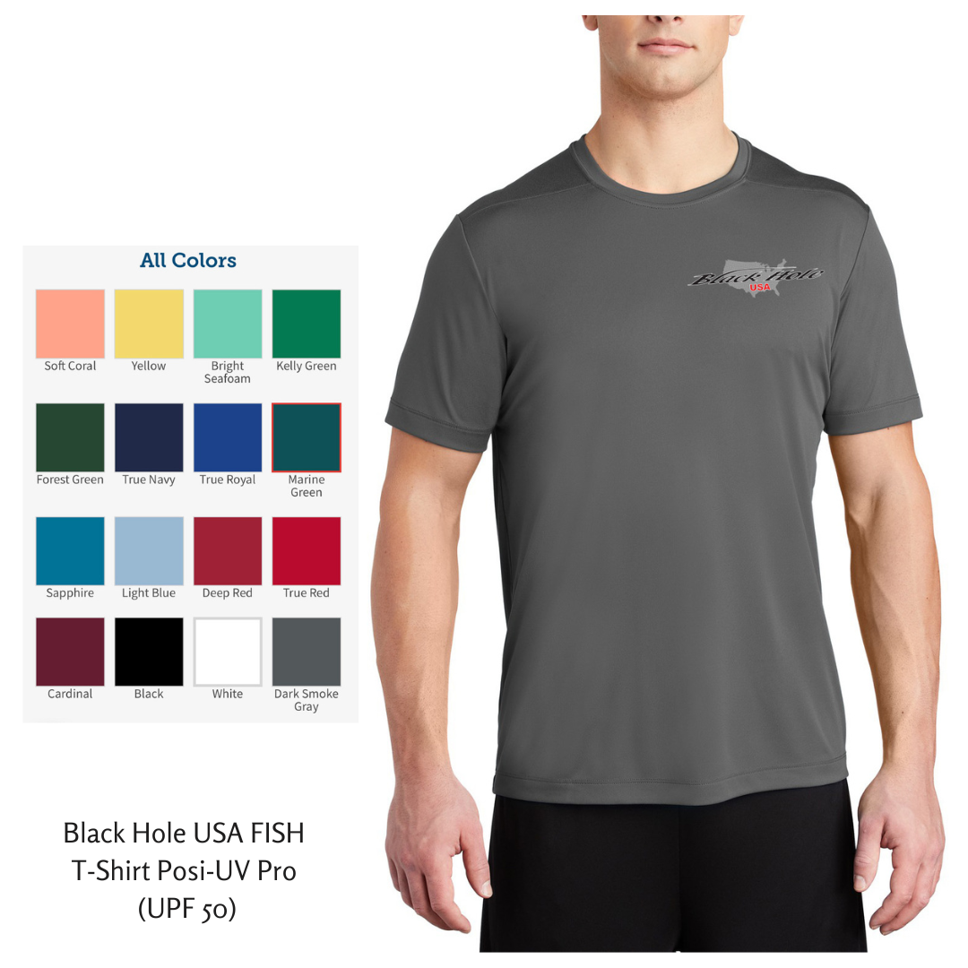 Black Hole USA FISH T-Shirt Posi-UV  Pro (UPF 50)