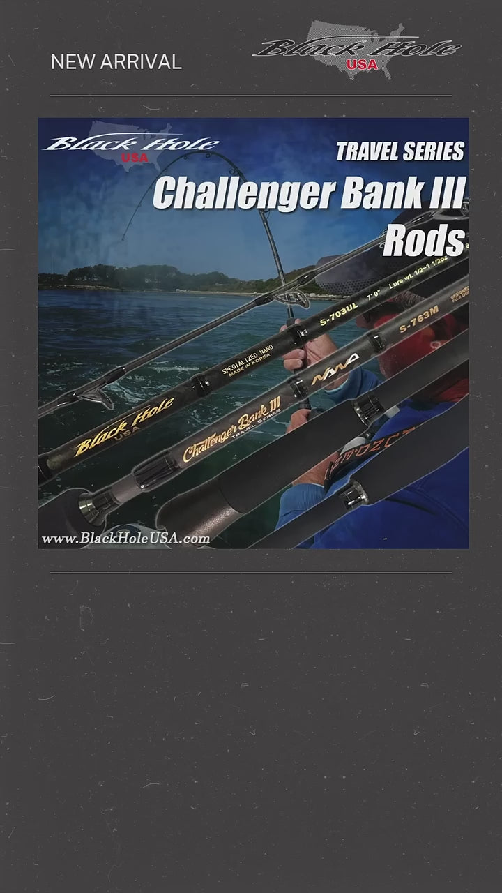 Challenger Bank III Travel Series Rods