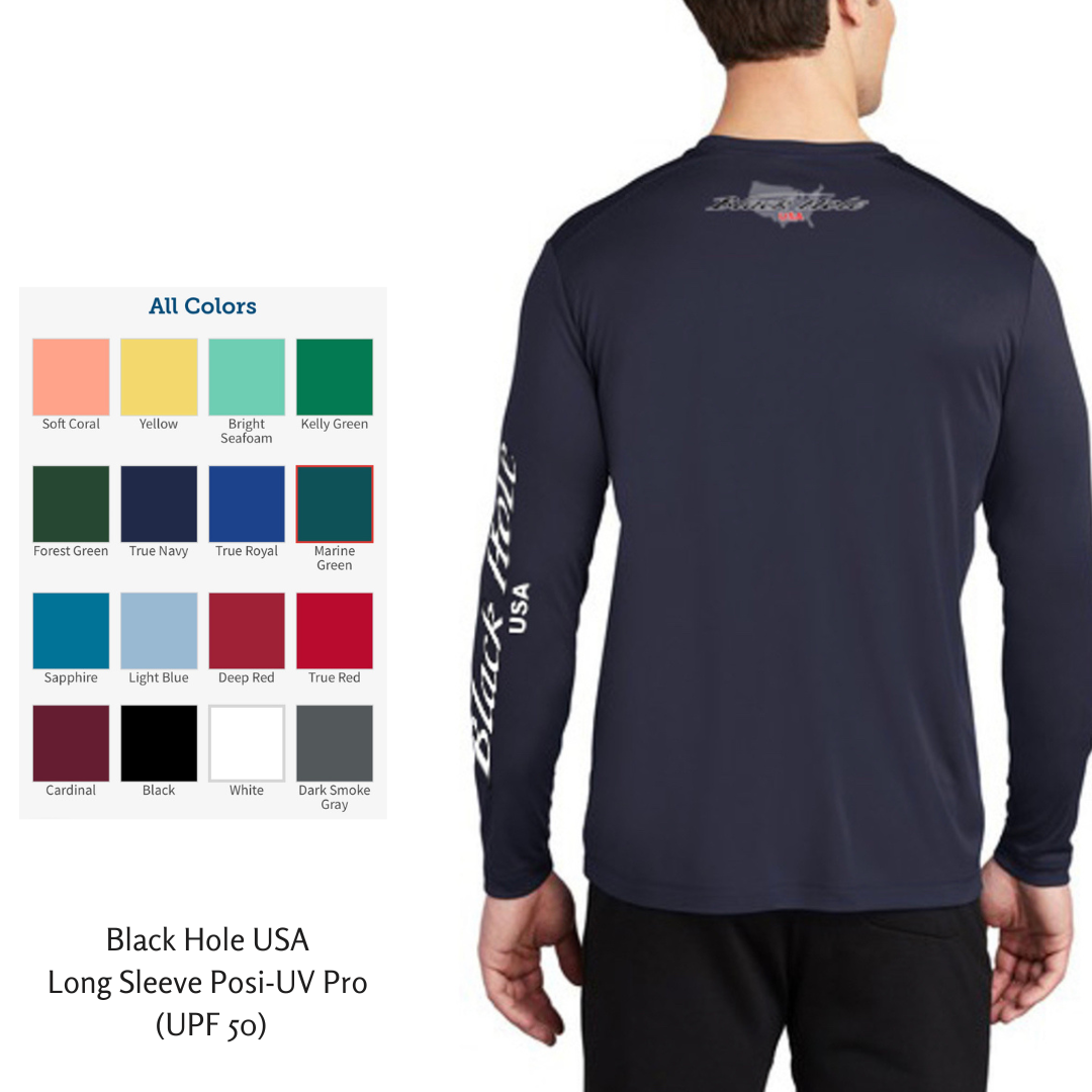 Black Hole USA Long Sleeve Shirt Posi-UV  Pro (UPF 50)